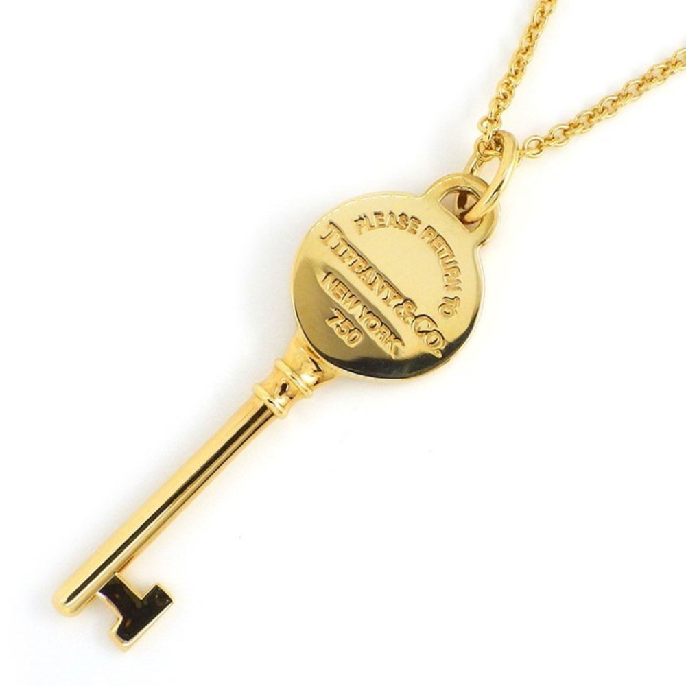 Tiffany Return to Tiffany Key Necklace Yellow Gold